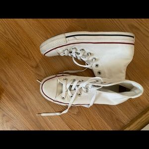 White Converse High Tops